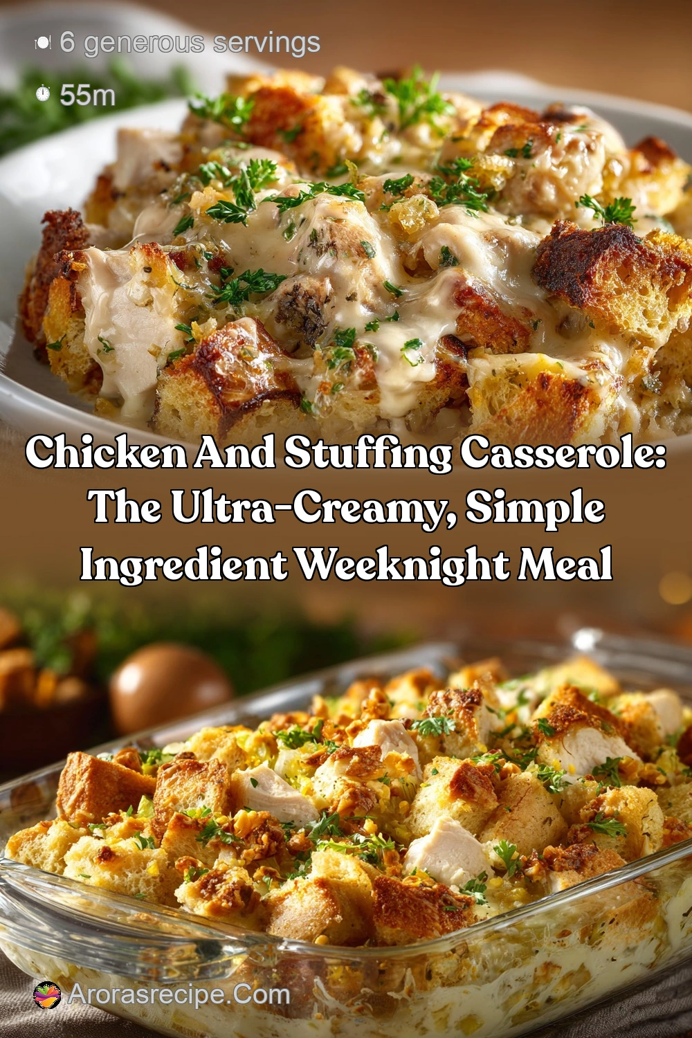 Chicken and Stuffing Casserole: Ultimate Creamy Comfort…