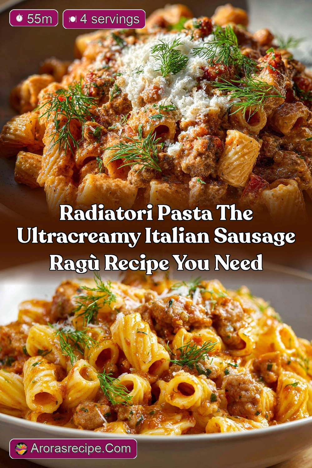 Radiatori pasta Recipe Creamy Sausage and Fennel Ragù