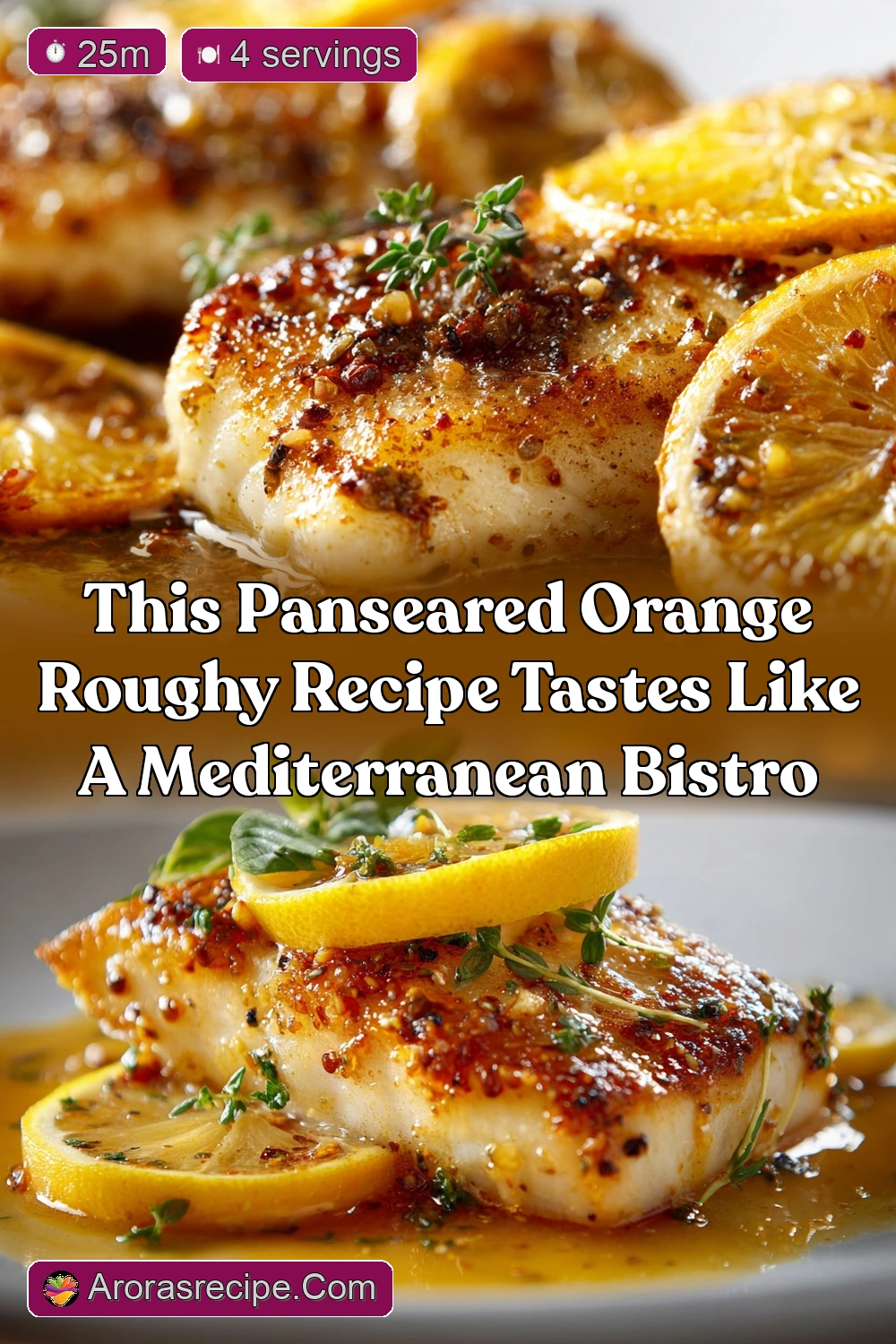 RestaurantStyle PanSeared Orange Roughy with Lemon Brown…