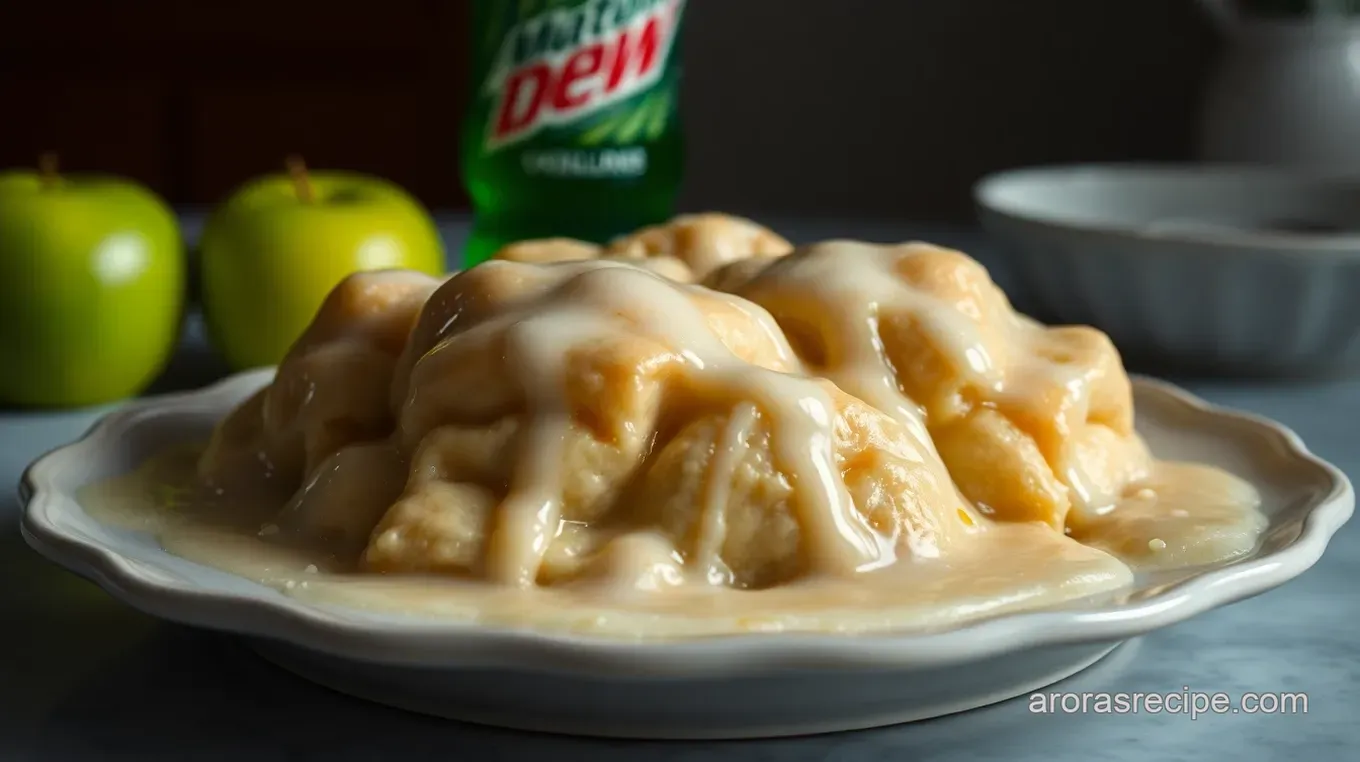 Sweet & Fizzy Apple Dumplings with Mountain Dew Glaze – A Family Favorite Sweet & Fizzy Apple Dumplings with Mountain Dew Glaze
