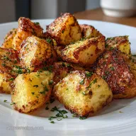 Fried Potatoes in Air Fryer: Crispy Garlic Parmesan Potatoes