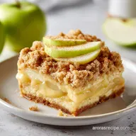 Apple Custard Pie with Cinnamon Streusel: Silky and Crisp
