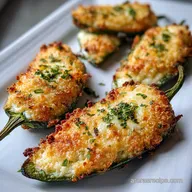 Perfect Baked Jalapeno Popper with Mozzarella and Herbs: Crispy Baked