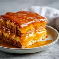 Old Fashioned Caramel Cake with Caramel Icing: Golden