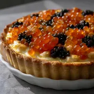 Perfectly Chic and Easy New Years Eve Caviar Tart