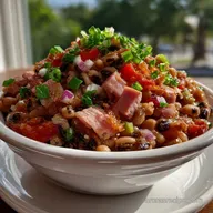 Crock Pot Hoppin John With Ham: Velvety