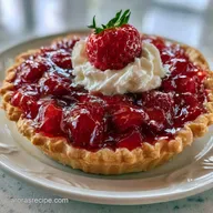Easy Fresh Strawberry Pie with JellO: No Bake