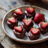 Nutella Strawberry Valentines Dessert with Puff Pastry