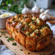 Garlic Butter Pull Apart Bread: Crispy Baked
