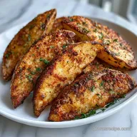 Garlic Parmesan Wedges: Crispy and Baked