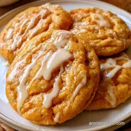 Iced Pumpkin Cookies for 30 Cookies