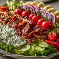 Layer Cobb Salad Dip with Bacon: Party-Ready