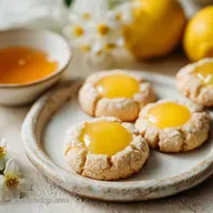 Lemon Curd Thumbprint Cookies for 24 Servings