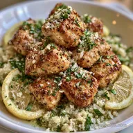 Pan-Seared Lemon Parmesan Chicken Quinoa