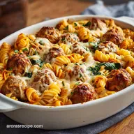Dump and Bake Meatball Casserole for 8 Servings