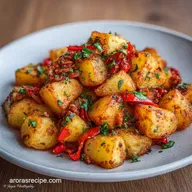 Mexican Breakfast Potato Skillet: Crispy