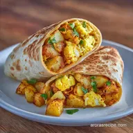 Mexican Potato Egg Burrito in 30 Minutes
