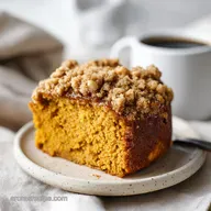 Moist Pumpkin Coffee Cake with Streusel