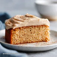 Peach Cake with Brown Sugar Frosting Recipe