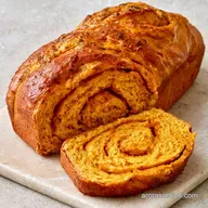 Pumpkin Roll Bread Recipe for 12 Rolls