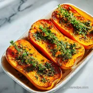 Roasted Butternut Squash in the Oven with Garlic and Herbs: Crispy Baked