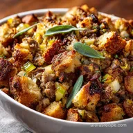 Thanksgiving Stuffing: The Best Sausage, Sage Apple Recipe for Crispy Edges
