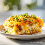 Sausage Hashbrown Breakfast Casserole for 12
