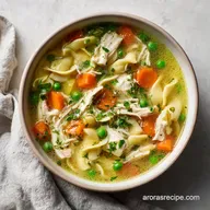 Crockpot Chicken Noodle Soup: Silky and Tender