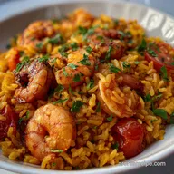 Shrimp and Rice: Smoky Saffron Tomato Pilaf Ready Fast