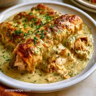 Baked Sour Cream Green Chile Chicken Enchiladas