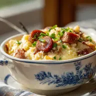 Sausage Grits Casserole: Creamy Southern Recipe for 8 Servings