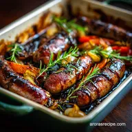 Cooking for One Speedy Sausage Traybake with Sticky Balsamic Glaze