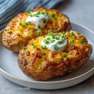 Stuffed Jacket Potatoes: Crispy Skins