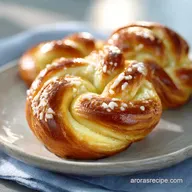 Swedish Sour Cream Twist Layered Yeast Cookies for 36 Servings