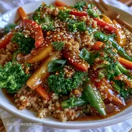 Teriyaki Quinoa Veggie Stir Fry in 20 Min