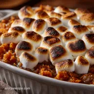 Sweet Potato Casserole with Marshmallows: Spiced, Creamy, Perfectly Torched