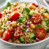 Vegan Mediterranean Quinoa Salad for 6