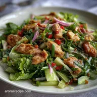 Thai Chicken Salad: Zesty Recipe with Crispy Greens
