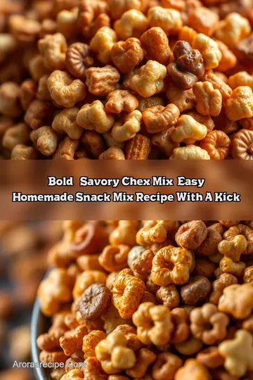 Bold & Savory Chex Mix: Easy Homemade Snack Mix Recipe with a Kick