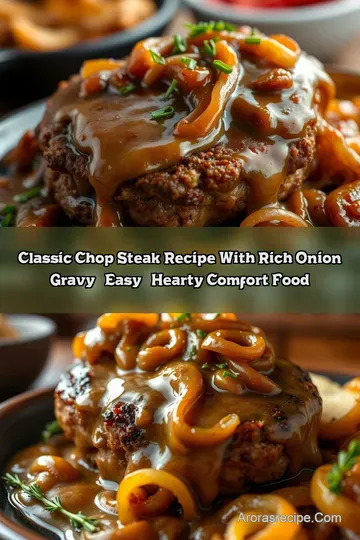 Classic Chop Steak Recipe with Rich Onion Gravy – Easy & Hearty Comfort Food