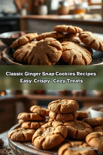 Classic Ginger Snap Cookies Recipes: Easy Crispy &amp Cozy Treats