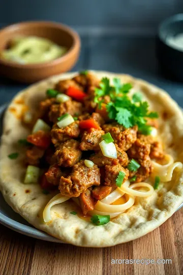Classic Greek Gyro with Tzatziki Sauce presentation