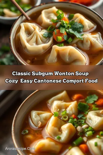 Classic Subgum Wonton Soup – Cozy Easy Cantonese Comfort Food