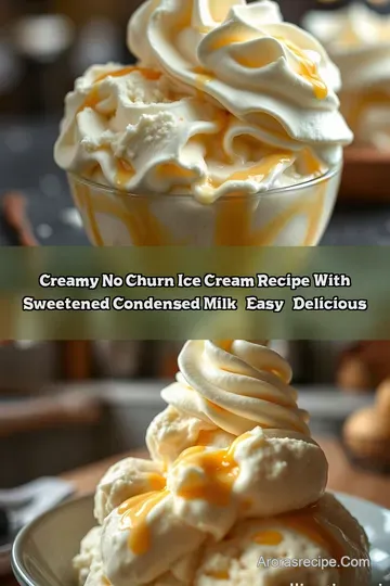 Creamy No-Churn Ice Cream Recipe with Sweetened Condensed Milk – Easy & Delicious