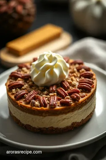 Decadent Pecan Pie Cheesecake presentation