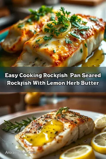 Easy Cooking Rockfish: Pan-Seared Rockfish with Lemon Herb Butter