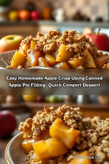 Easy Homemade Apple Crisp Using Canned Apple Pie Filling - Quick Comfort Dessert