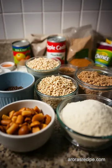 Easy Homemade Apple Crisp Using Canned Apple Pie Filling ingredients