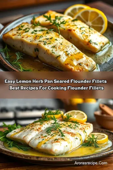 Easy Lemon-Herb Pan-Seared Flounder Fillets – Best Recipes for Cooking Flounder Fillets