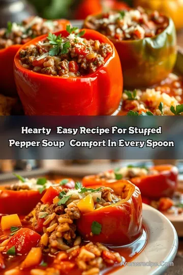 Hearty & Easy Recipe for Stuffed Pepper Soup – Comfort in Every Spoon